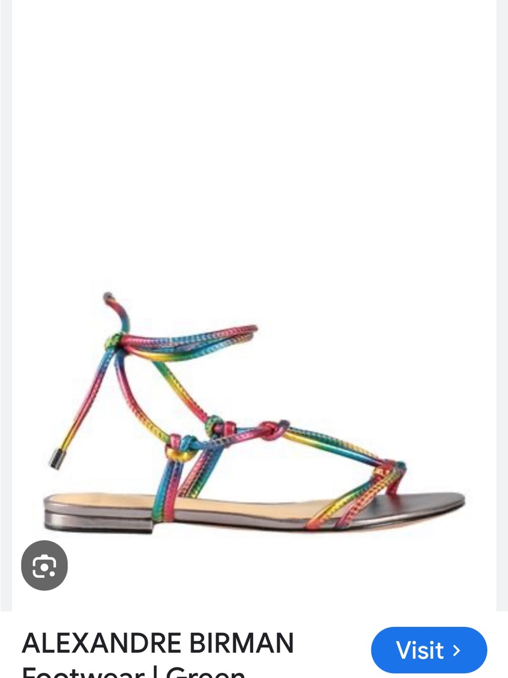 Alexandre Birman Rainbow Braided Tie Sandal - Multicolor